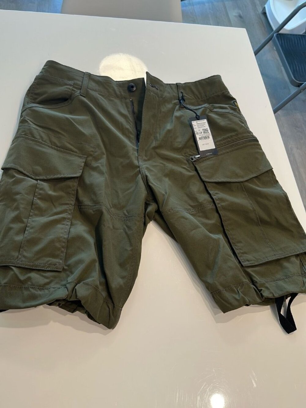 G-Star Raw Ashton Str Tech ripstop cargo shorts - Olive green - 31W
